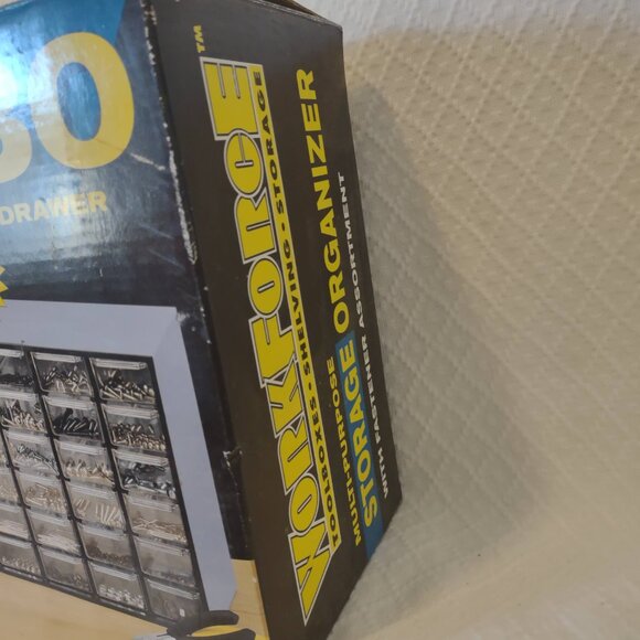 WorkForce 30-Drawer Storage Organizer Toolbox Shelving UNUSED in Box - Picture 4 of 9